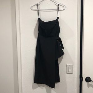 NBD black strapless skort